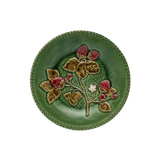 Bordallo Pinheiro Strawberry dinner plate 20 cm - 7.88 in - Buy now on ShopDecor - Discover the best products by BORDALLO PINHEIRO design