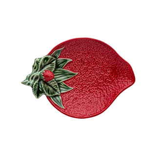 Bordallo Pinheiro Strawberry olive dish 21x15 cm. - Buy now on ShopDecor - Discover the best products by BORDALLO PINHEIRO design