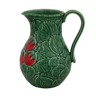 Bordallo Pinheiro Strawberry pitcher - Buy now on ShopDecor - Discover the best products by BORDALLO PINHEIRO design