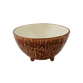 Bordallo Pinheiro Tropical Fruits bowl Coconut 13.7x13.5 cm. - Buy now on ShopDecor - Discover the best products by BORDALLO PINHEIRO design