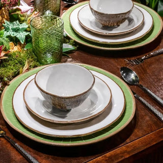 Bordallo Pinheiro Tropical Fruits dinner plate Coconut 27.6 cm. - 10.86 in. - Buy now on ShopDecor - Discover the best products by BORDALLO PINHEIRO design