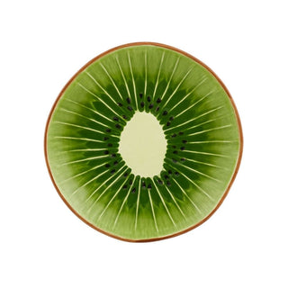 Bordallo Pinheiro Tropical Fruits dessert plate Kiwi 21.7x21.2 cm. - Buy now on ShopDecor - Discover the best products by BORDALLO PINHEIRO design