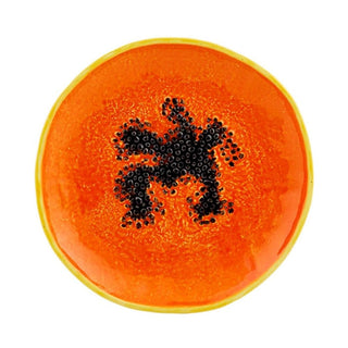 Bordallo Pinheiro Tropical Fruits dessert plate Papaya diam. 21 cm. - Buy now on ShopDecor - Discover the best products by BORDALLO PINHEIRO design