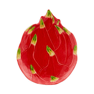 Bordallo Pinheiro Tropical Fruits dessert plate Pitaya 25.8x20.6 cm. - Buy now on ShopDecor - Discover the best products by BORDALLO PINHEIRO design