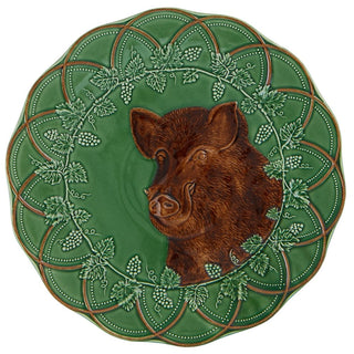 Bordallo Pinheiro Woods serving plate diam. 38 cm. - Buy now on ShopDecor - Discover the best products by BORDALLO PINHEIRO design