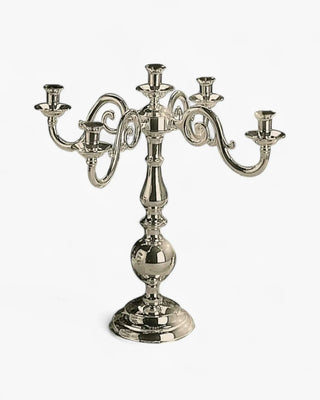 Broggi Ambasciata candlestick silver plated nickel 5 Lights - Buy now on ShopDecor - Discover the best products by BROGGI design