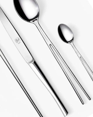 Broggi Branch set 24 cutlery polished steel - Buy now on ShopDecor - Discover the best products by BROGGI design