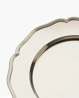 Broggi Classica presentation plate with decoration silver plated nickel - Buy now on ShopDecor - Discover the best products by BROGGI design