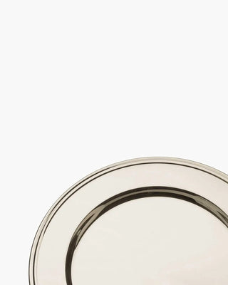 Broggi Classica presentation plate with decoration silver plated nickel English d 32 cm - d 12.60 in - Buy now on ShopDecor - Discover the best products by BROGGI design