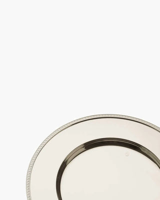 Broggi Classica presentation plate with decoration silver plated nickel Empire d 32 cm - d 12.60 in - Buy now on ShopDecor - Discover the best products by BROGGI design