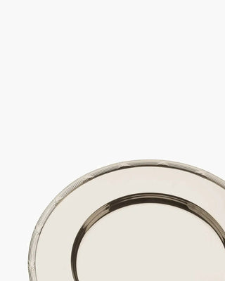 Broggi Classica presentation plate with decoration silver plated nickel Rubans d 32 cm - d 12.60 in - Buy now on ShopDecor - Discover the best products by BROGGI design