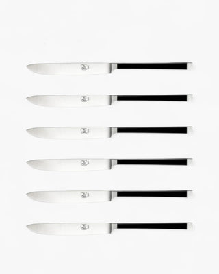 Broggi Gualtiero Marchesi set 6 steak knives polished steel - Buy now on ShopDecor - Discover the best products by BROGGI design