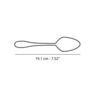 Broggi Kyoto Black dessert spoon satin steel - Buy now on ShopDecor - Discover the best products by BROGGI design