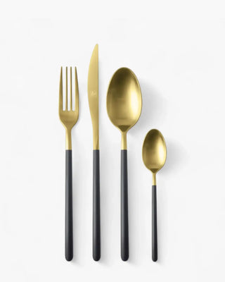 Broggi Kyoto Black set 24-piece cutlery set Black Gold - Buy now on ShopDecor - Discover the best products by BROGGI design