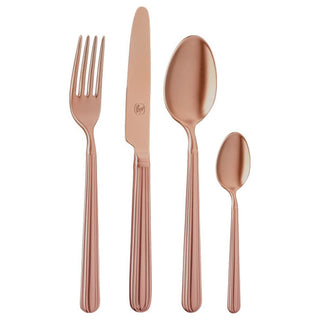 Broggi Metropolitan Polvere di Luna Copper 24-piece cutlery set - Buy now on ShopDecor - Discover the best products by BROGGI design