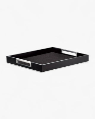 Broggi Pigreco wood Tray Matt black 39.5x39.5 cm - 155.5x155.5 In - Buy now on ShopDecor - Discover the best products by BROGGI design