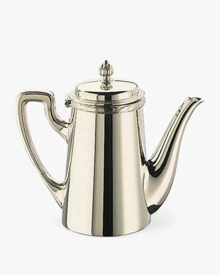 Broggi Rubans coffee maker with spout silver plated nickel 140 cl - 1.48 qt - Buy now on ShopDecor - Discover the best products by BROGGI design