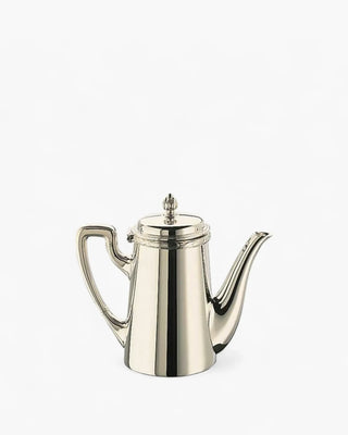 Broggi Rubans coffee maker with spout silver plated nickel 48 cl - 0.51 qt - Buy now on ShopDecor - Discover the best products by BROGGI design