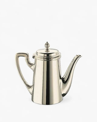 Broggi Rubans coffee maker with spout silver plated nickel 72 cl - 0.77 qt - Buy now on ShopDecor - Discover the best products by BROGGI design