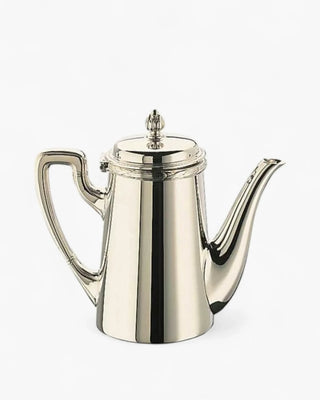 Broggi Rubans coffee maker with spout silver plated nickel 96 cl - 1.02 qt - Buy now on ShopDecor - Discover the best products by BROGGI design