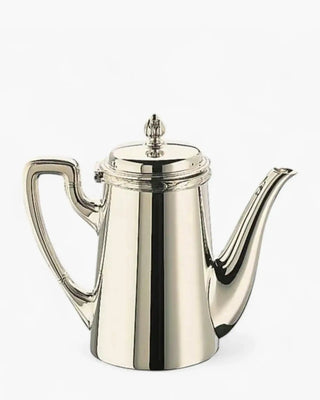 Broggi Rubans coffee maker with spout silver plated nickel 140 cl - 1.48 qt - Buy now on ShopDecor - Discover the best products by BROGGI design