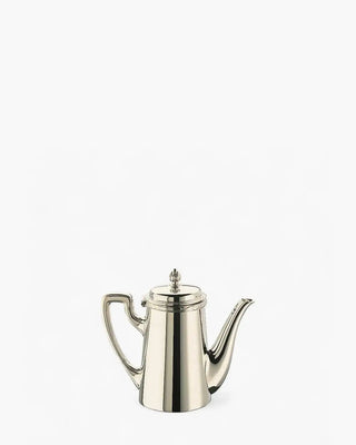 Broggi Rubans coffee maker with spout silver plated nickel 24 cl - 0.26 qt - Buy now on ShopDecor - Discover the best products by BROGGI design
