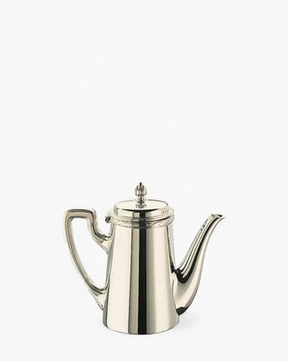 Broggi Rubans coffee maker with spout silver plated nickel 48 cl - 0.51 qt - Buy now on ShopDecor - Discover the best products by BROGGI design
