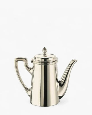 Broggi Rubans coffee maker with spout silver plated nickel 72 cl - 0.77 qt - Buy now on ShopDecor - Discover the best products by BROGGI design