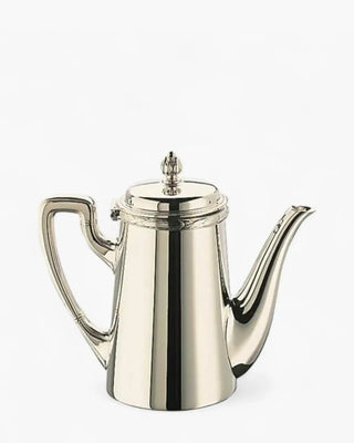 Broggi Rubans coffee maker with spout silver plated nickel 96 cl - 1.02 qt - Buy now on ShopDecor - Discover the best products by BROGGI design