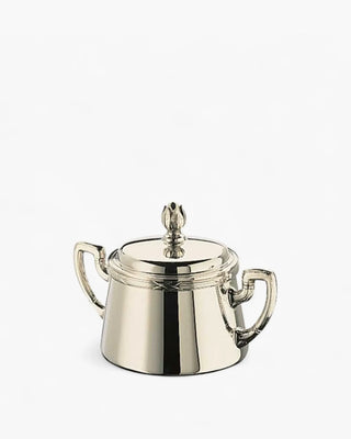 Broggi Rubans sugar bowl silver plated nickel 250 gr - 8.82 oz - Buy now on ShopDecor - Discover the best products by BROGGI design