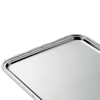 Broggi Rubans rectangular tray without handles 40x30 cm. silver-plated nickel silver - Buy now on ShopDecor - Discover the best products by BROGGI design