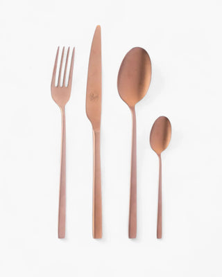 Broggi Sky 24-piece cutlery set PVD Copper - Buy now on ShopDecor - Discover the best products by BROGGI design