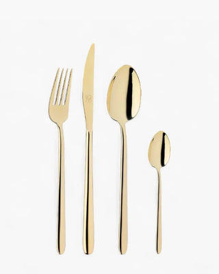 Broggi Stiletto set 24 cutlery Gold - Buy now on ShopDecor - Discover the best products by BROGGI design