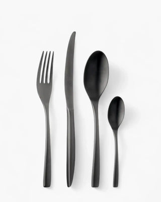 Broggi Zeta 24-piece cutlery set PVD Black - Buy now on ShopDecor - Discover the best products by BROGGI design