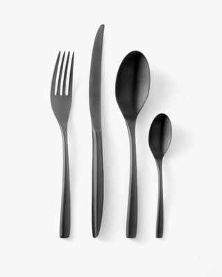 Broggi Zeta 24-piece cutlery set PVD Black - Buy now on ShopDecor - Discover the best products by BROGGI design