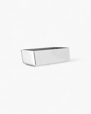 Broggi Zeta tray with teabag holder 21x13.5 cm polished steel - Buy now on ShopDecor - Discover the best products by BROGGI design