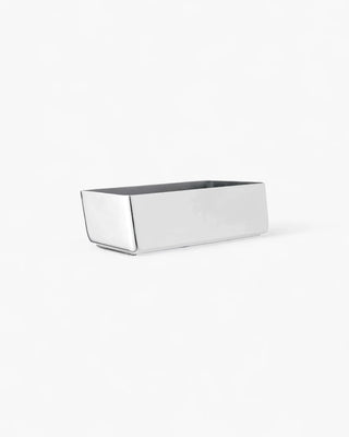 Broggi Zeta tray with teabag holder 21x13.5 cm polished steel - Buy now on ShopDecor - Discover the best products by BROGGI design