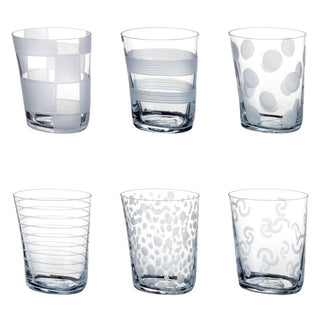 Carlo Moretti Bora Molati set 6 tumblers white in Murano glass - Buy now on ShopDecor - Discover the best products by CARLO MORETTI design