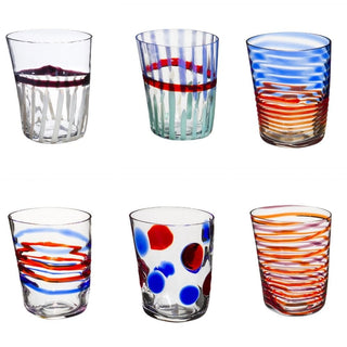 Carlo Moretti Bora set 6 tumblers circle in Murano glass - Buy now on ShopDecor - Discover the best products by CARLO MORETTI design