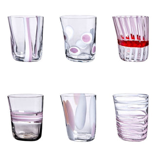 Carlo Moretti Bora set 6 tumblers lilac in Murano glass - Buy now on ShopDecor - Discover the best products by CARLO MORETTI design