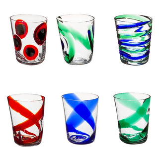 Carlo Moretti Bora set 6 tumblers mix in Murano glass - Buy now on ShopDecor - Discover the best products by CARLO MORETTI design