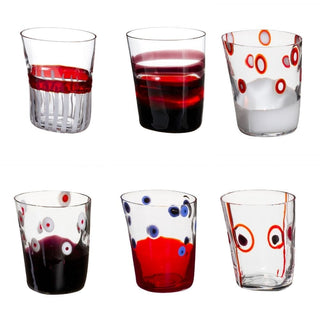 Carlo Moretti Bora set 6 tumblers ruby in Murano glass - Buy now on ShopDecor - Discover the best products by CARLO MORETTI design