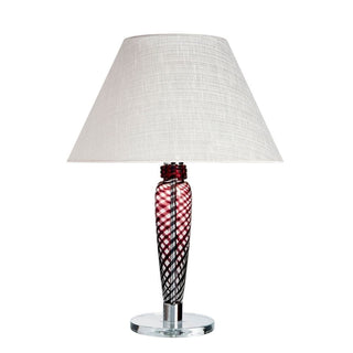 Carlo Moretti Bricola table lamp black and coral in Murano glass - Buy now on ShopDecor - Discover the best products by CARLO MORETTI design