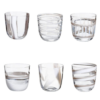 Carlo Moretti I Diversi set 6 tumblers cream in Murano glass - Buy now on ShopDecor - Discover the best products by CARLO MORETTI design