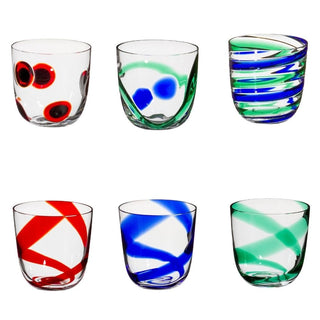 Carlo Moretti I Diversi set 6 tumblers mix in Murano glass - Buy now on ShopDecor - Discover the best products by CARLO MORETTI design