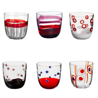 Carlo Moretti I Diversi set 6 tumblers ruby in Murano glass - Buy now on ShopDecor - Discover the best products by CARLO MORETTI design