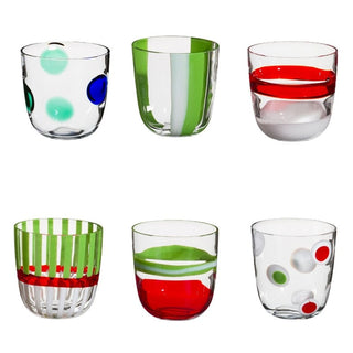 Carlo Moretti I Diversi set 6 tumblers green in Murano glass - Buy now on ShopDecor - Discover the best products by CARLO MORETTI design