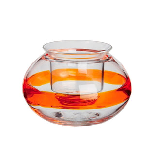 Carlo Moretti Lumino candlestick orange in Murano glass h 7.2 cm - Buy now on ShopDecor - Discover the best products by CARLO MORETTI design