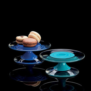 Carlo Moretti Madeleine 594 cake stand blue in Murano glass - Buy now on ShopDecor - Discover the best products by CARLO MORETTI design