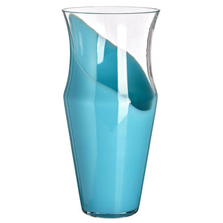 Carlo Moretti Monocromo 1852 vase in Murano glass h 36.5 cm Tiffany blue - Buy now on ShopDecor - Discover the best products by CARLO MORETTI design